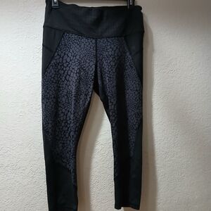 Athleta Black and Gray Leggings